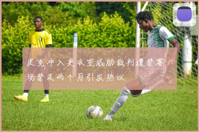 皮克冲入更衣室威胁裁判遭禁赛六场禁足两个月引发热议